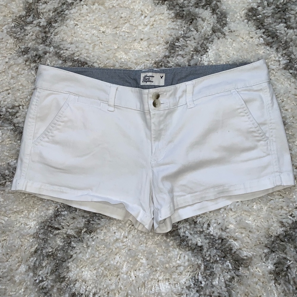 American Eagle white Jean shorts